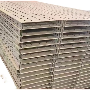 Corrosion Resistant 304 Stainless Steel Perforated Cable Tray Punched Bottom 2mm Thick 300mm
