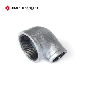 JIANZHI Elbow Gi Nipple Handrail Pipe Fittings 2 Inch Galvanized Metal Pipe Fittings Malleable Pipe Fittings