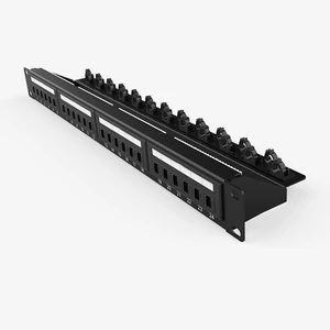 24 Port Cat6 Patch Panel High Performance Networking Equipment CE/ROHS Certified T568A/B Labeling