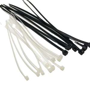 Manufacturers Supply Nylon Cable Ties 2.5*80mm Self-locking Cable Ties Black and White Plastic Cable Ties