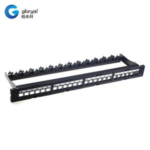 19 Inches Blank UTP 24 Port Patch Panel Each 6 Port Can Dismountable