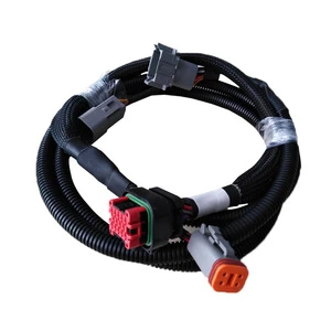 Custom Oem/odm welded Silver-plated Copper Adapter Connector Ip66 Waterproof Wiring Harness Pvc/rubber For Lawnmowerfactory
