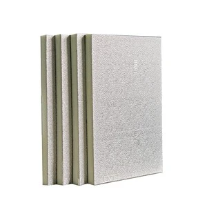 Pre-Insulated Air Duct Insulation Board Aluminum Foil Polyurethane PU Composite Duckwork PID HVAC Panel For HVAC Systems