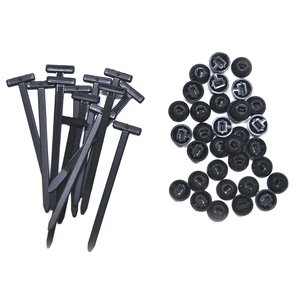 Self-Locking Nylon Cable Tie Clips Heavy Duty UV Resistant Car Fender Securing Clamps