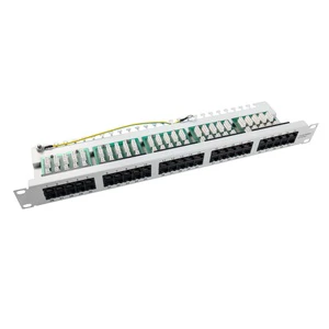 Cat3 UTP 50 Port RJ11 19 Inch Rack Mount Telephone Voice Patch Panel