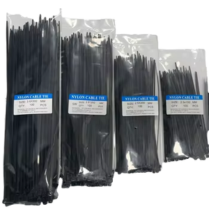 Industrial Grade Premium Nylon 6 Cable Ties Self-Locking Plastic Tie in Black and White Strong & Durable
