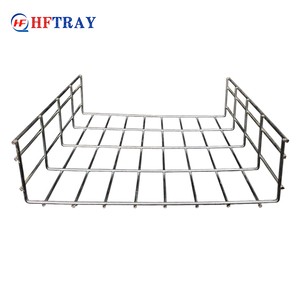 Outdoor Industrial Construction Steel Galvanized Wire Mesh Cable Management Tray With Corrosion Resistant And High Capacity