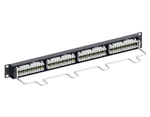 110 Punch Down 1U 24 Ports Cat6 Unshielded Patch Panel for Commscope 1100 GS3 Panel