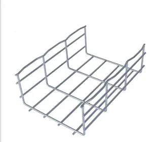 100mm High Side Rail Wire Mesh Cable Tray for Large Volume Telecom & Data Cable Management