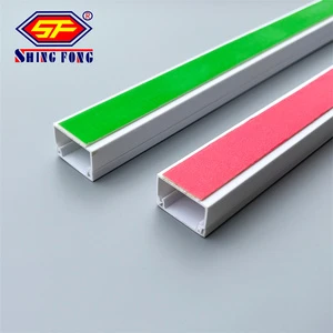 UV Resistant Canaletas Elctrica 100x50 PVC Cable Duct Rectangular Square Plastic Conduit PVC Trunking