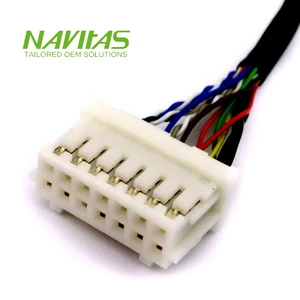 OEM 2.54mm Connector Cable Assembly Multi Core Wire Harness with Female Socket Terminal