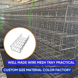 Durably Designed Customizable High End Wire Mesh Cable Tray Multiple Width Heights Factory Direct Wholesale Price