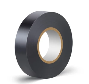 Black PVC Rubber Adhesive Single Sided High Viscosity Waterproof Insulating Electrical Tape for Industrial Use