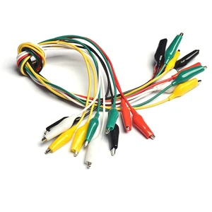 2.8 Cm Double-ended Crocodile Clips Metal Alligator Clip Stand Test Leads 45 Cm Jumper Wire