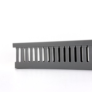 Electrical Conduit 100*60 mm Grey Cable Tray Cable Bridge Rack Plastic Electrical Conduit Slotted Cable Tray Factory Supply