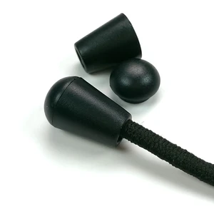 Plastic Rope End Cap Stopper Cord Tensioner Ball End Locks for Lanyard Clothing Accessories Nickel-Free