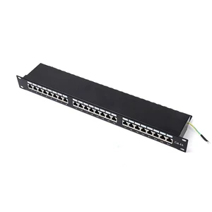 Wall-mounted Rack 90 Degree Shielded Category 6 Patch Panel For ODF FTTx With 2-Year Warranty