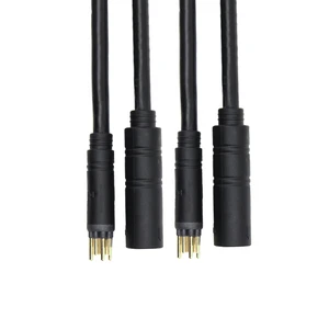 Custom Extension Cable Harness Waterproof 9-Pin Motor Cable Connector for Electronic EBike Motorcycle Rubber Insulation
