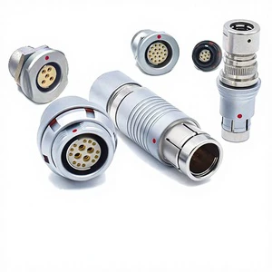 Circular Waterproof Connector S102/S103/S104 Plug 2-14 Pin Push-Pull Self-Latching IP68 Protection