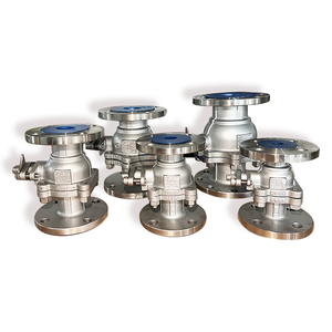 Q41F DN100 ANSI/API 316 304 Stainless Steel Flange 150LBC 300LB 2 Piece Ball Valve Manual PN25 Metal Seal Ball Valve