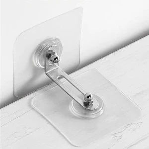 ANA Self Adhesive Cabinet Anti-toppling Bracket No Drilling Wall Mounted Hook