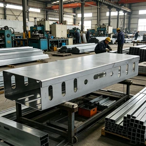 Original Manufacturer Galvanized Steel Perforated Cable Tray, Various Thicknesses Available With Full Accessories
