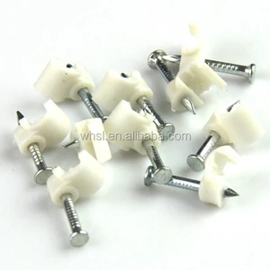 6MM Plastic Circle Electric Wire Cable Nail Clips