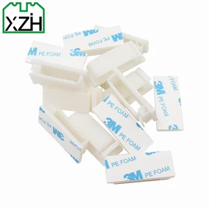Electric Wire Holder Nylon Cable Clamp Cable Clip Flat Cable Clip Adhesive 100 Pack Clips Backed Pvc Clamps