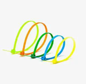 Heavy Duty Self-Locking Nylon Wire Ties 100/pcs PA66 Raw Material , 3.6*200/4.8*250mm -Wire Ties for Electrical Cable Management