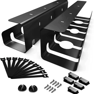 Under Office Desk Cable Duty Wire Management Cable Tray for Order in the Workplace with Accessories