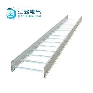 Hot-Dip Galvanized Ladder Type Wire Galvanized Cable Tray Cable Tray System 500*75*3000