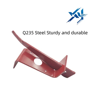 Red XY Brand American Design Z-Tie Holder Bracket Flat Tie Mount Steel Cable Tie Holder Wire Clip 3M Adhesive Base Durable
