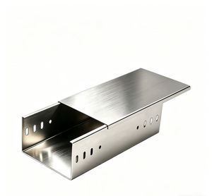 JS High Load Capacity Hot Dipped Galvanized Cable Tray Trough Type for Power Cable Management Metal Cable Tray