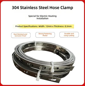 Electric Heating Stainless Steel Flexible End Cap/Plug for Electrical Wire Protection 1 in Pipe Size Inner Bore Size 12mm X 5mm