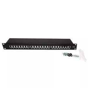 IDEX Panel UTP FTP SFTP Cat6A Patch Panel 19 inch 1U 24Port Patch panel