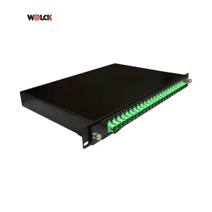 19 Inch Rack Mount 12 Ports 24 Cores SC/UPC Fiber Optic Patch Panel ODF