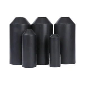 Black Adhesive-lined Cable Heat Shrink Cap Seal Heat Shrink End Cap - Buy Heat Shrink End Cap Heat Shrink Caps Cable Heat Shrink