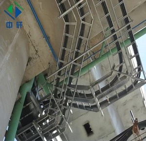 Industrial & Construction Cable Laying Ladder Cable Tray Hot Dip Galvanized Cable Trays for Use