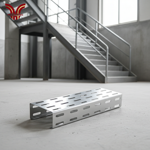 HUAPENG Laminated Ventilated Cable Trays 304 Stainless Steel Material Corrosion-Resistant Perforated Cable Tray