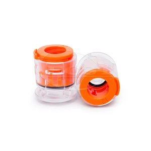 FCST-15JDB-EC 10mm 12mm HDPE Plastic Microduct Connector Fitting Straight Micro Duct Connector Telecom Coupler End Cap