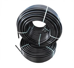 HDPE Threaded Coiled Conduit Black Cable Protection Communication Pipe PE Polyethylene National Standard Silicon-Core Wire