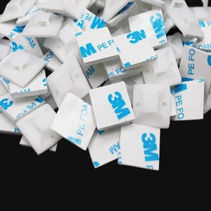 3M Self-Adhesive Cable Clips Adjustable Plastic Nylon Wire Rope Organizer Wire Holder Management for Cable Management