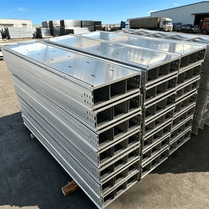 Industrial Hot-Dip Galvanized Flame Retardant Cable Tray, Custom Dimensions & Plate Thickness For Electrical Cable Management