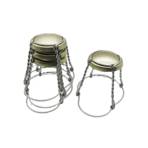 Champagne Bottle Wire Cage Bottle Cap Silver Gold Black Color In Stock