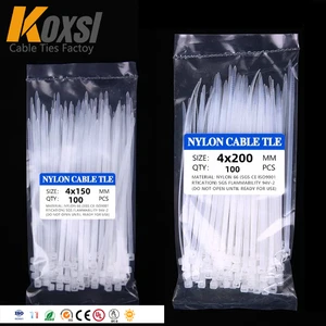 Hot Selling Self-Locking Nylon 66 Cable Ties 400mm Length 9mm Width Police Plastic Handcuffs for Cabling Applications