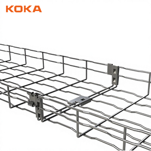 Heavy Duty Electrical Galvanized Ventilated Wire Mesh Cable Tray for Data Centers