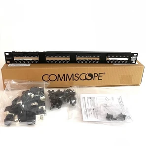 RJ45 Patch Panel Cat6 Gigabit 24-Port Network Patch Panel 8-1933796-2 with Modules