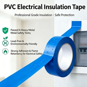 Flame-Retardant High Voltage Electric Insulation Self Adhesive Colorful Rubber Plastic PVC Insulating Tape