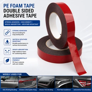 Industrial PE Foam Tape Manufacturer Strong Double Side Adhesive Tape For Automotive Nameplate Bonding Supplier