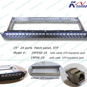 24 Ports Cat5e Patch Panel STP